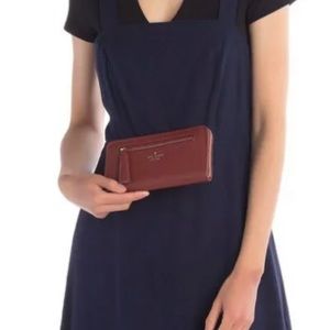 Kate Spade New York Chester Street Neda Pebble Leather Zip Around Wallet